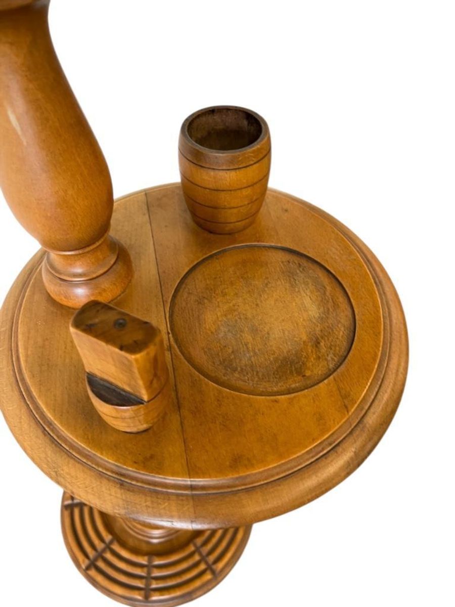 Vintage Houten Etagère Met Dubbele Plateau / Plantentafel image 10