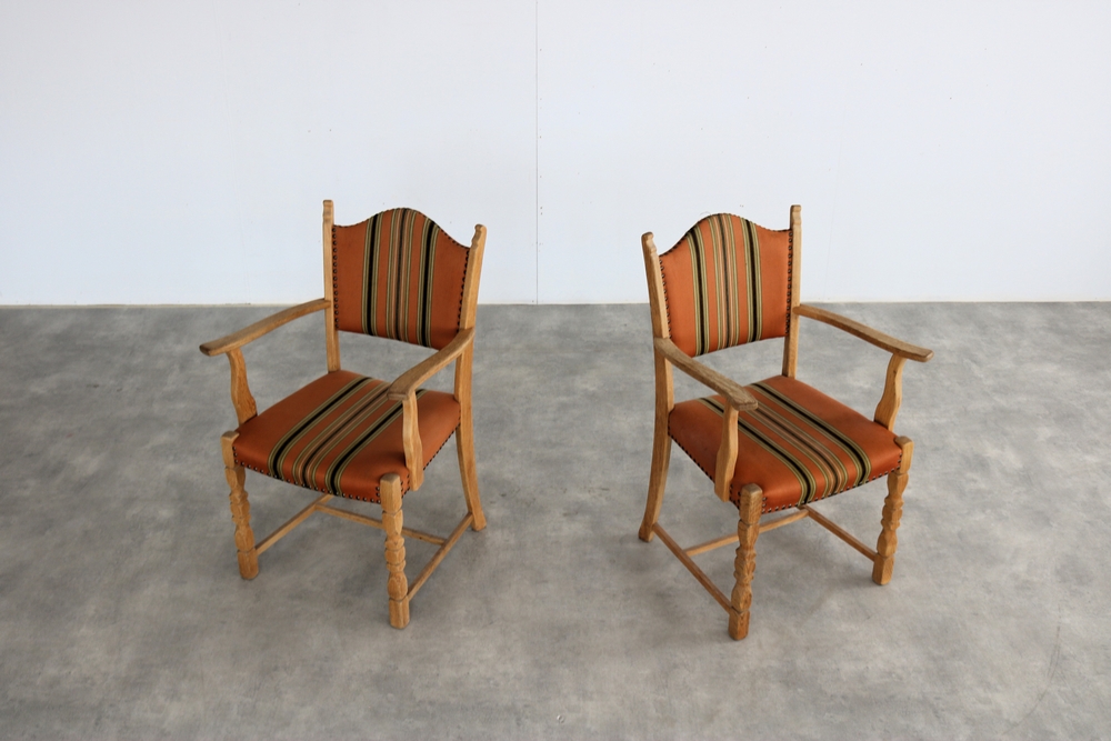 Brutalist Eetkamerstoelen | Vintage Stoelen | Deens image 5