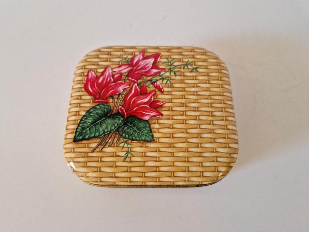Vintage Blikje Koektrommel Koekblik image 3