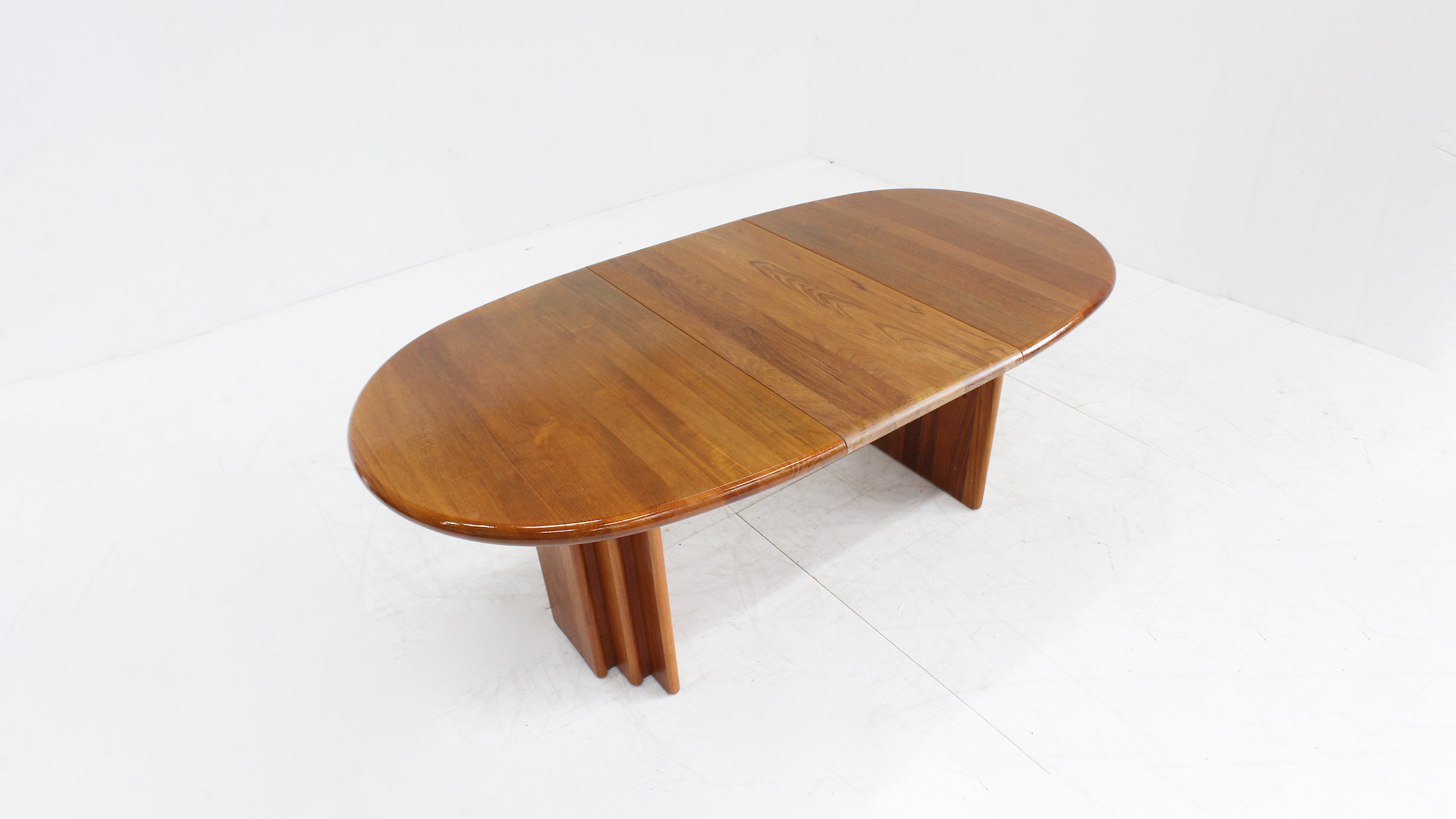 Vintage Deense Ovalen Uitschuifbare Eettafel Burchardt-nielsen Møbelfabrik image 4