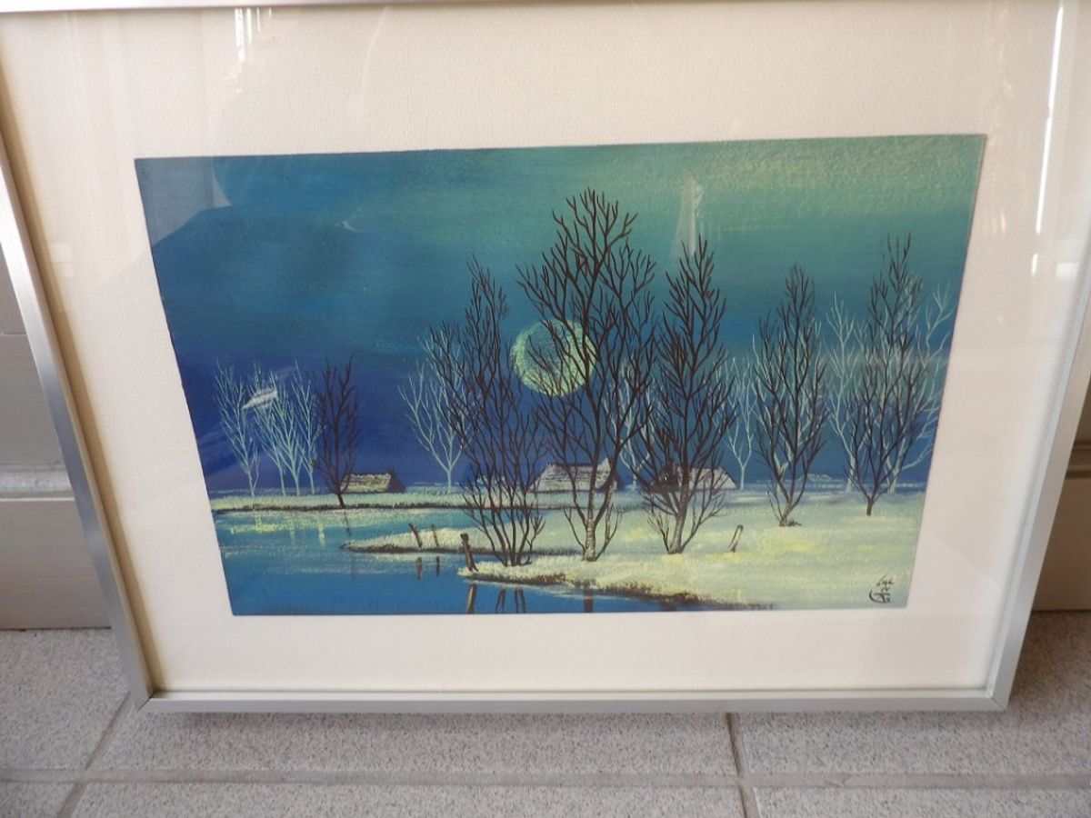 Luc De Ro Blauw Landschap image 13