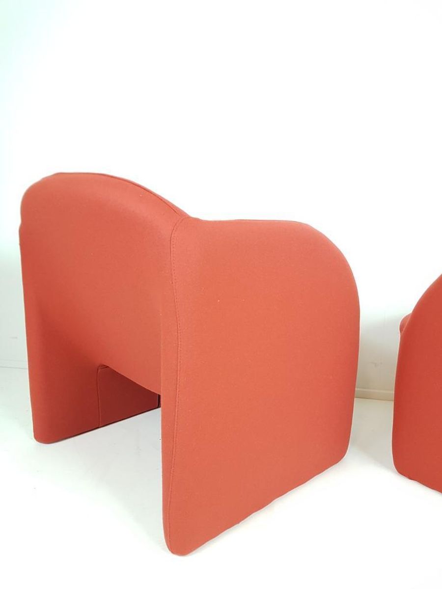 Artifort Ben’s Steenrood / Donker Oranje Fauteuils Ploegstof image 10