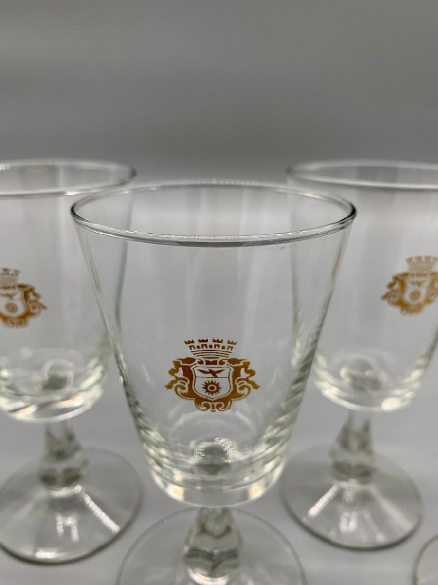 Set Voetglaasjes Met Goudkleurig Wapen 4 Stuks image 2