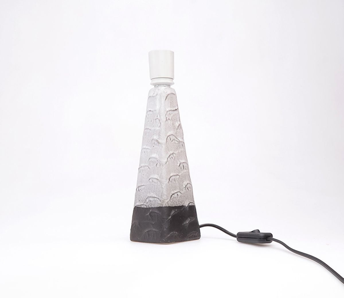Deens Design Fat Lava Lampevoet Zwart Met Wit image 3