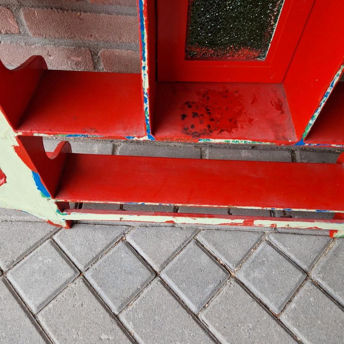 Antiek Keukenrek Houten Wandrek image 9