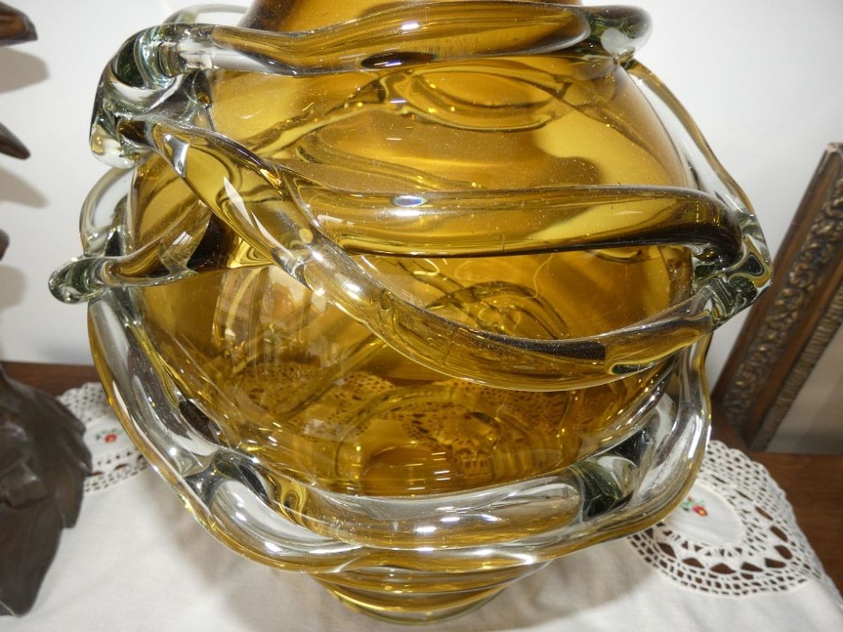 Venetian Modern Glass Grote Vaas. image 3