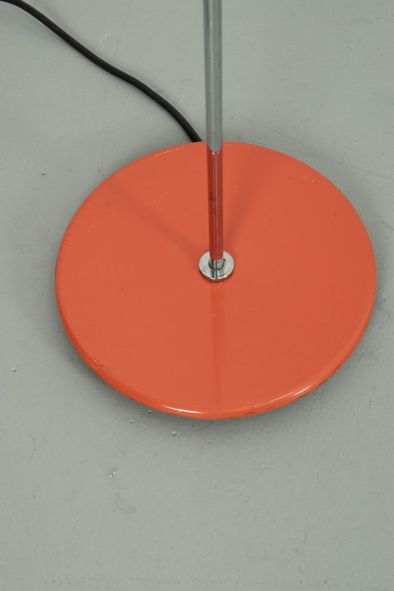 Oranje 70's Vloerlamp Met Verstelbare Bol image 5