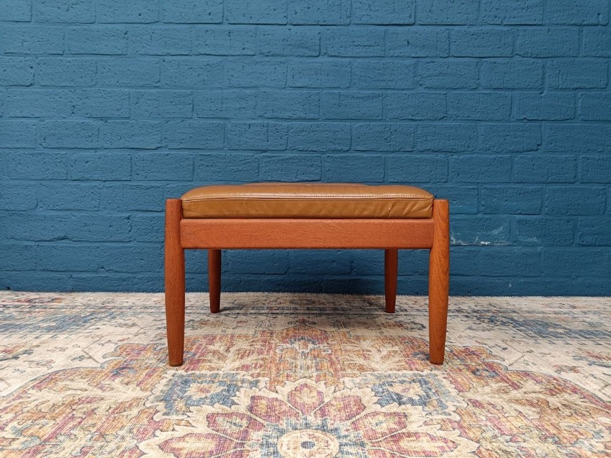 Vintage Fauteuil Met Voetenbank, Deens Design image 10