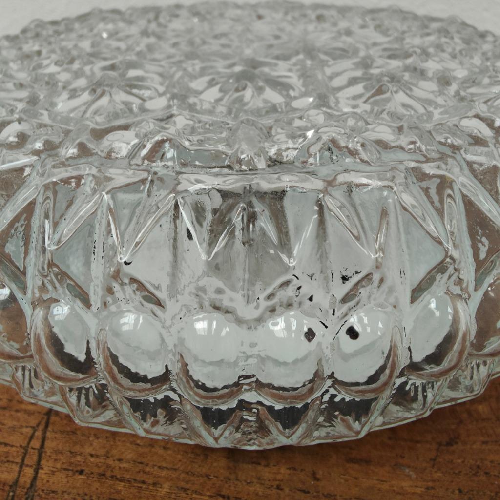 Vintage Plafonniere Retro Mid Century Glazen Plafondlamp 06 image 7
